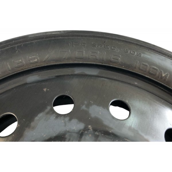 Roda Pneu Estepe Aro 16 Gm Captiva 2010 2011 A 2015  135/70 Preto