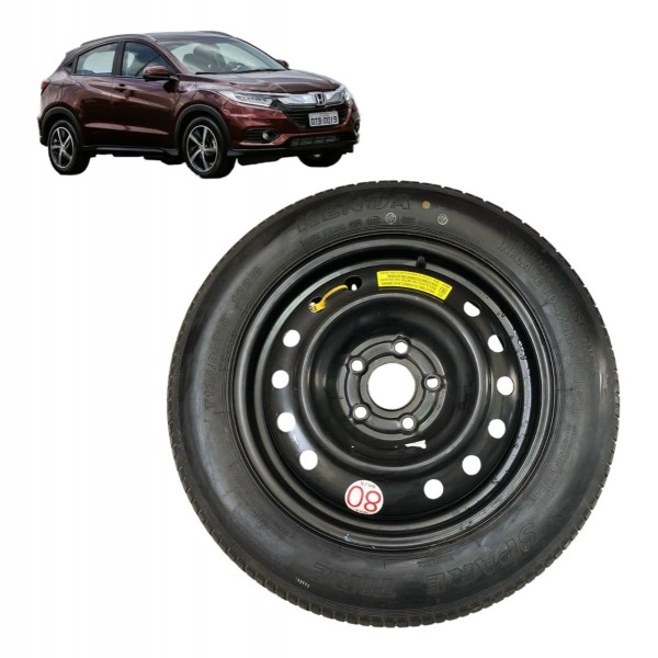 Roda Pneu Estepe Aro 16 Honda Hrv 2018 2019 A 2022  135/90