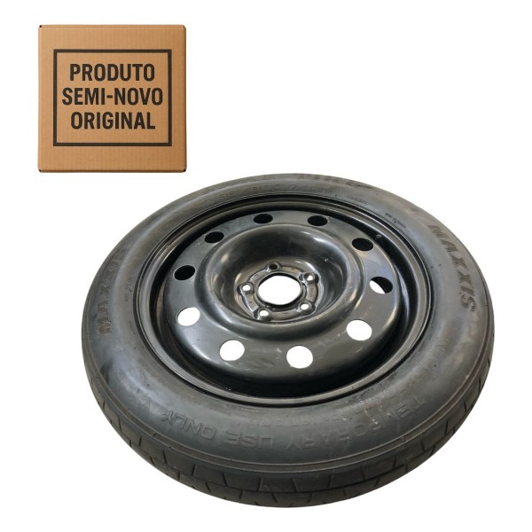 Roda Pneu Estepe Aro 17 Ford Edge 2011 2012 A 2014   165/80 Preto