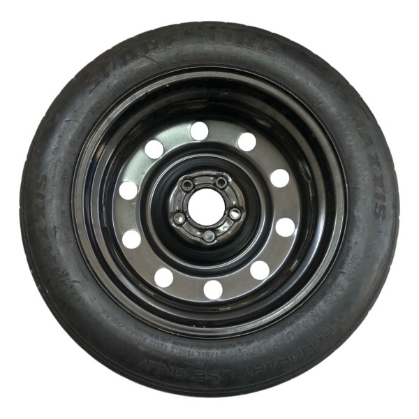 Roda Pneu Estepe Aro 17 Ford Edge 2011 2012 A 2014   165/80 Preto