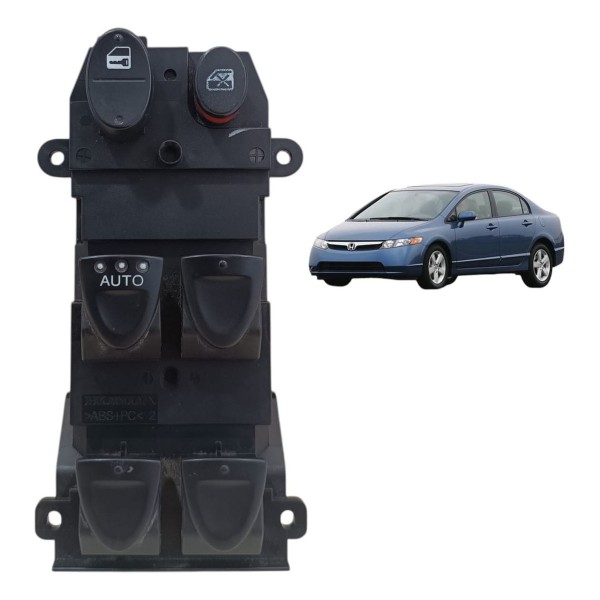 Botão Vidro Dianteiro Esquerdo Honda Civic 2007 2008 2011