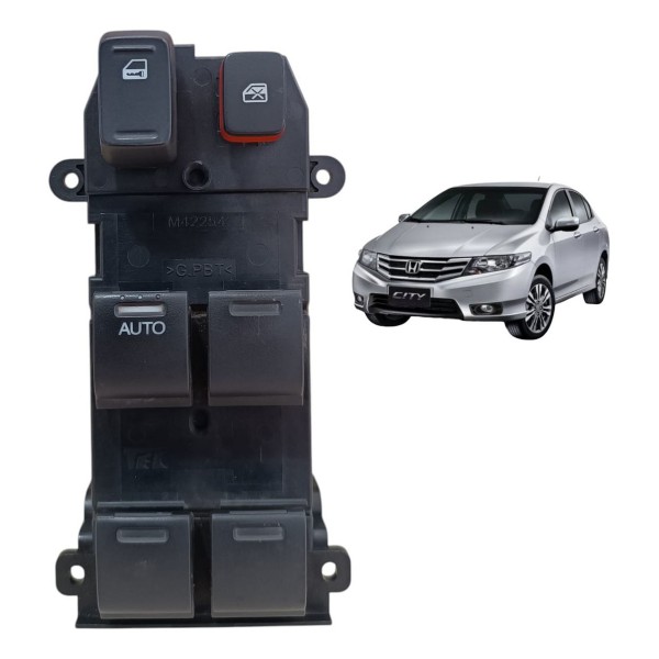 Botão Vidro Dianteiro Esquerdo Honda City 2009 2010 2014