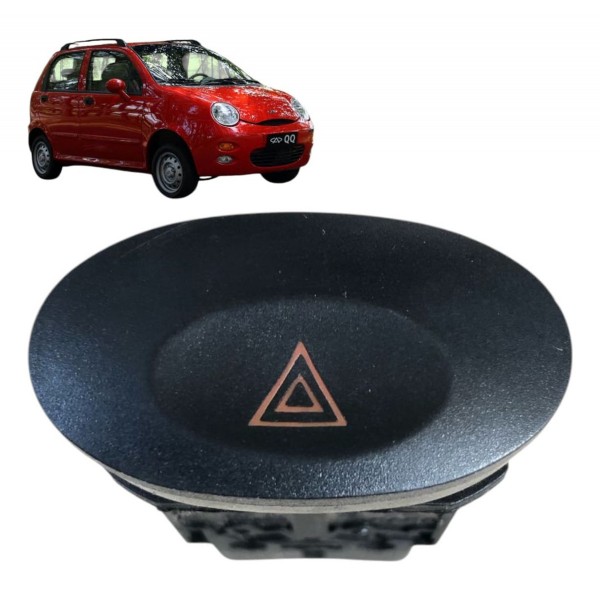 Botão Interruptor Pisca Alerta Chery Qq 2011 2012 A 2015 Preto