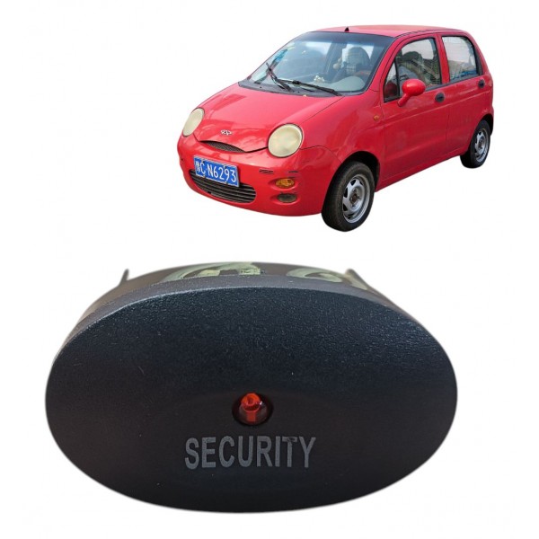 Botão Luz Alerta Security Chery Qq 2011 2012 2013 A 2015 Preto