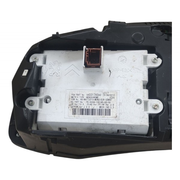 Painel Instrumento Velocímetro Citroen Ds5 2013 2012 2014 Preto