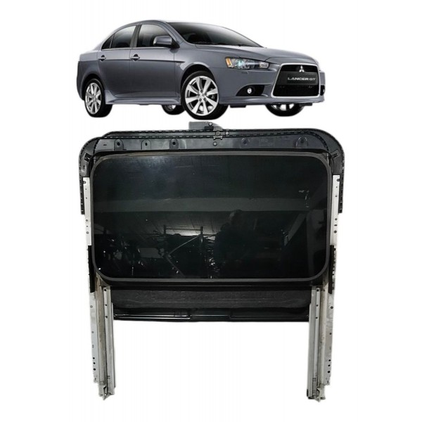 Conjunto Vidro Teto Solar Mitsubish Lancer  2012 2011 2012 Preto