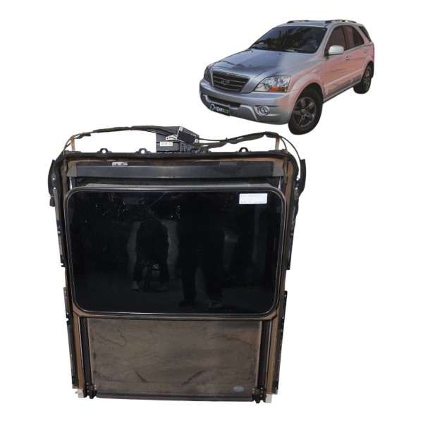 Conjunto Vidro Teto Solar Kia Sorento 2006 2007 2008 Preto