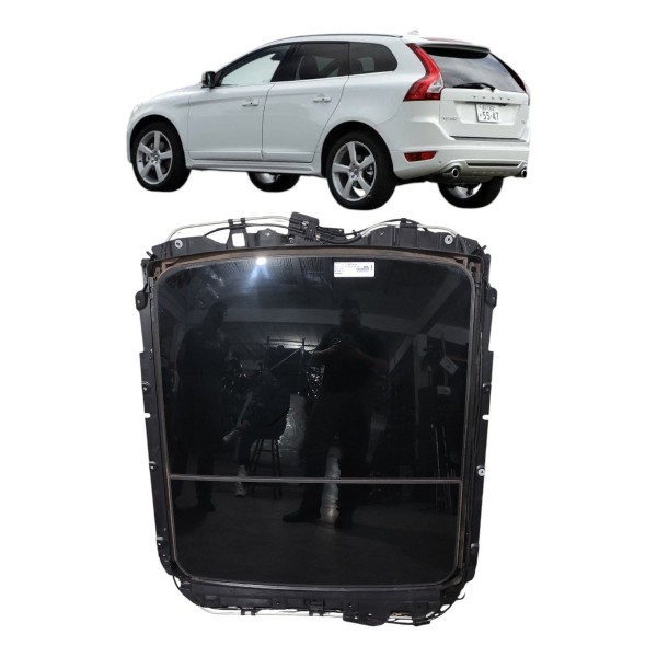Conjunto Vidro Teto Solar Volvo Xc60  2009 2010 2011 2012 13 Preto