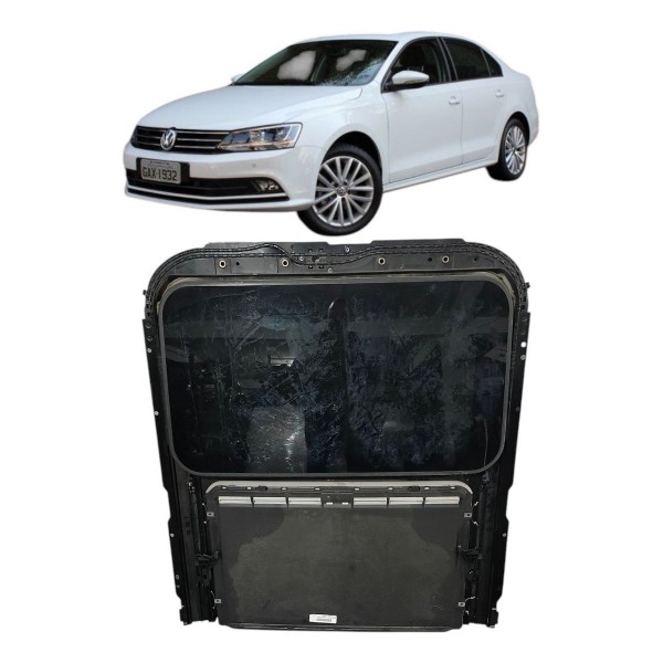 Conjunto Vidro Teto Solar Volkswagen Jetta 2014 2015 2016 Preto