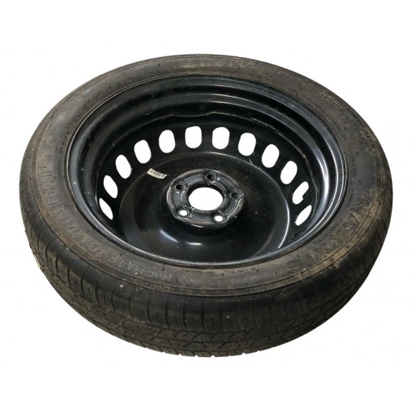 Roda Pneu Estepe Aro 17 Fiat Toro 2016 2017 A 2024  145/70 Preto