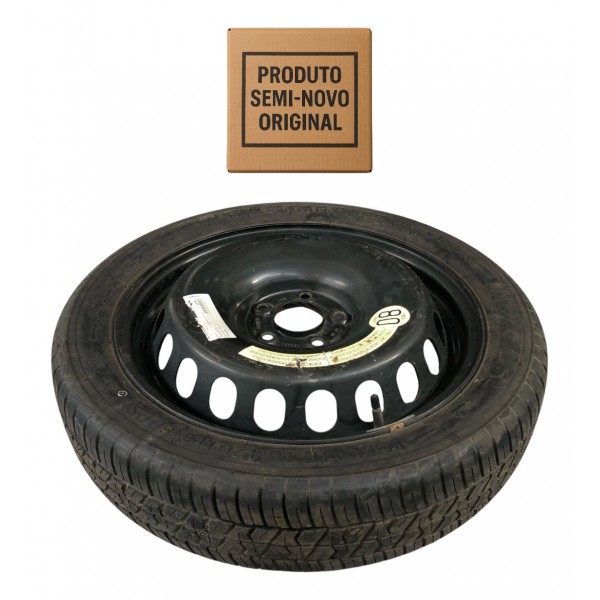 Roda Pneu Estepe Aro 17 Fiat Toro 2016 2017 A 2024  145/70 Preto