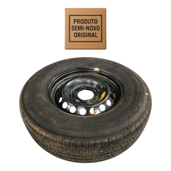 Roda Pneu Estepe Aro 16 Chevrolet S10 2020 2021 2022 245/70 Preto