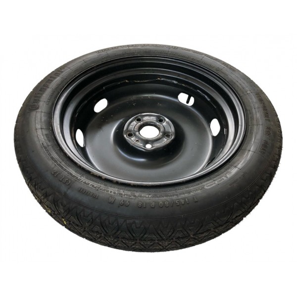 Roda Pneu Estepe Aro 18 Q3 Tiguan 2010 2011 A 2015  145/80 Preto