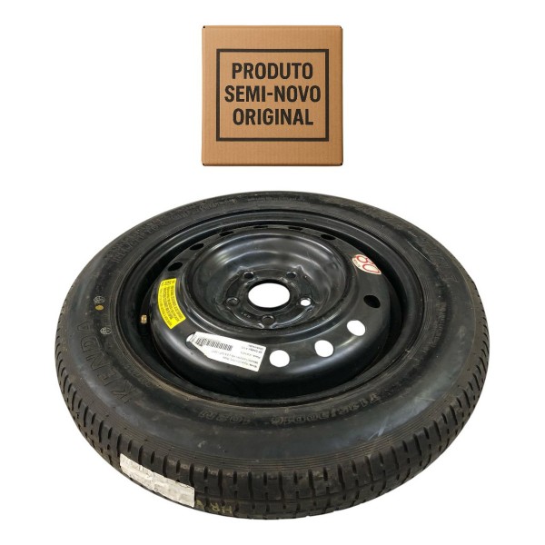 Roda Pneu Estepe Aro 16 Honda Hr-v 2017 2018 A 2022 135/90 Preto