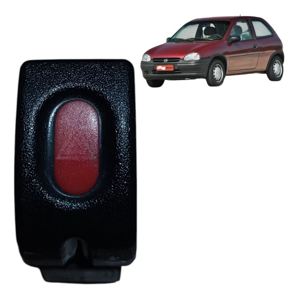 Botao Interruptor Pisca Alerta Gm Corsa 1994 1995 A 2002 Preto