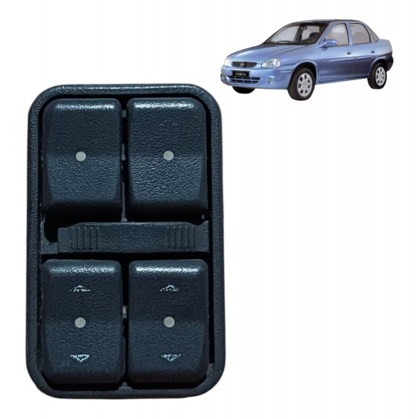 Comando Botão Vidro Dianteiro Esquerd Meriva Corsa 2000/2010