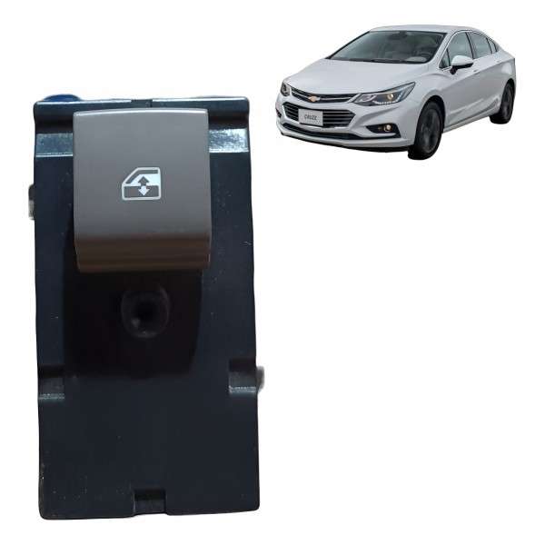 Botao Vidro Traseiros Chevrolet Cruze 2017 2018 A 2020 Cinza