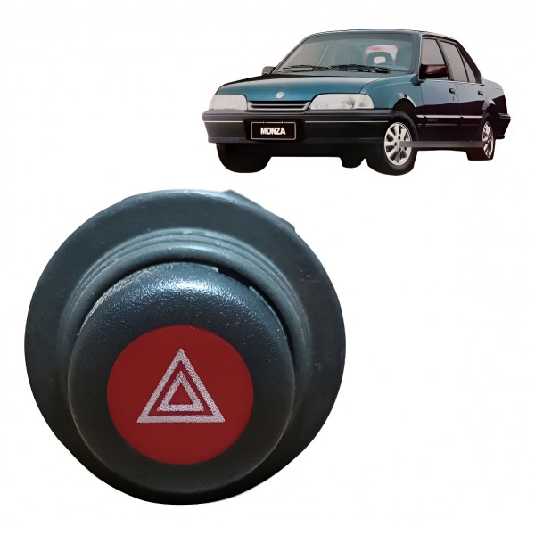 Botão Pisca Alerta Gm Kadett Monza 1993 1994 1995 A 1998 Vermelho