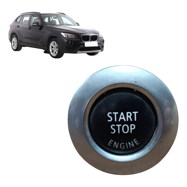 Botão Comando Ignição Star Stop Bmw X1 2007 2008 2009 A 2012 Preto