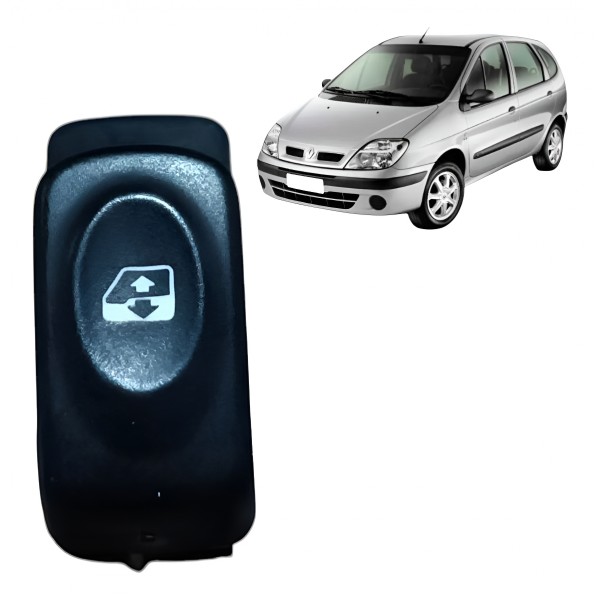Botão Vidro Dianteiro Direito Clio Scenic 2002 2003 A 2012