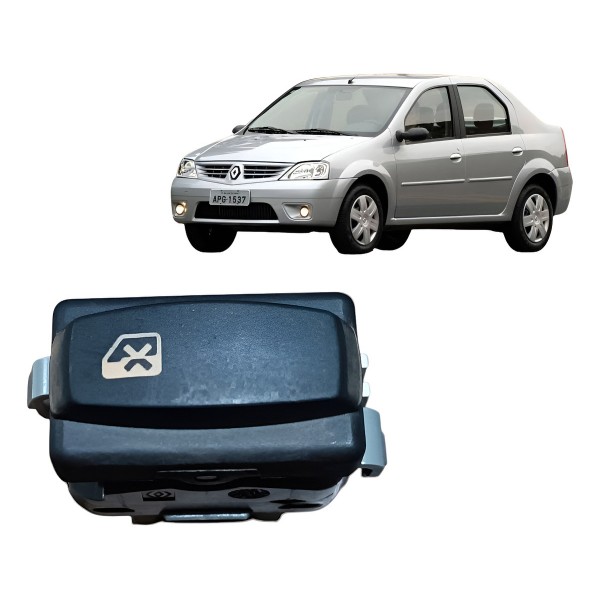 Botão Trava Vidro Renault Sandero Logan 2008 2019 A 2013