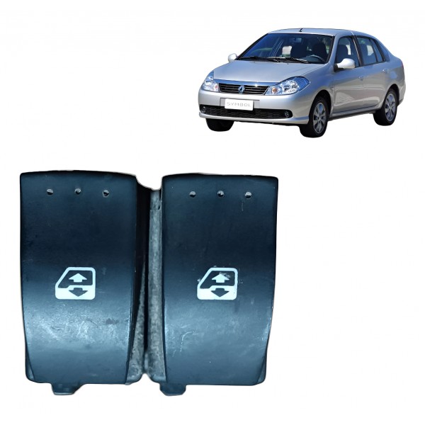 Botão Interruptor Vidro Traseiro Renault Symbol 2009 A 2013