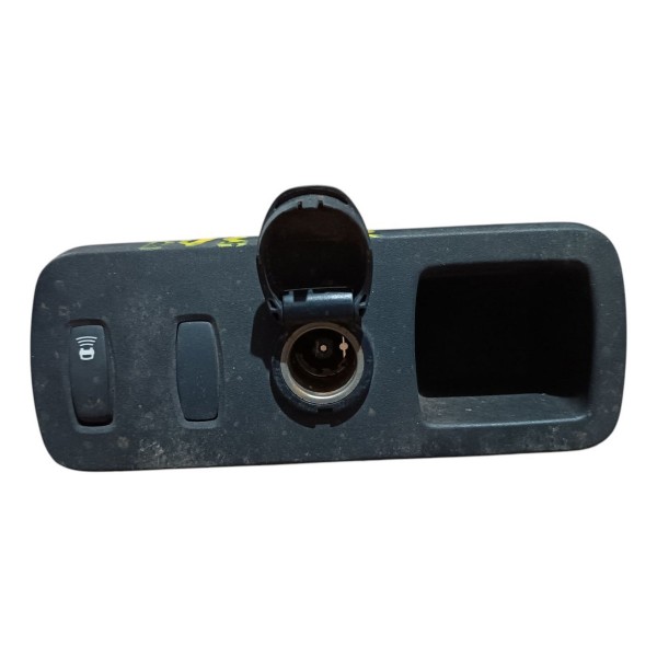 Moldura Botão Acendedor Sensor Renault Duster 2012 A 2015 Preto