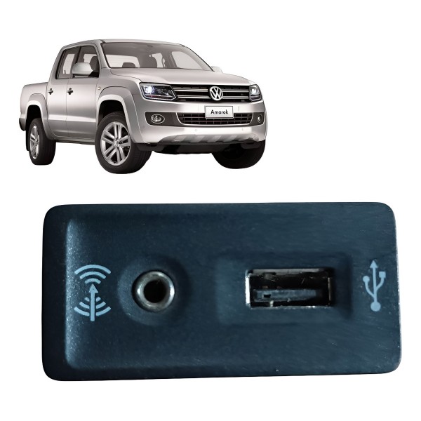Conector Tomada Usb Auxiliar Jetta Amarok 2015 2016 A 2023
