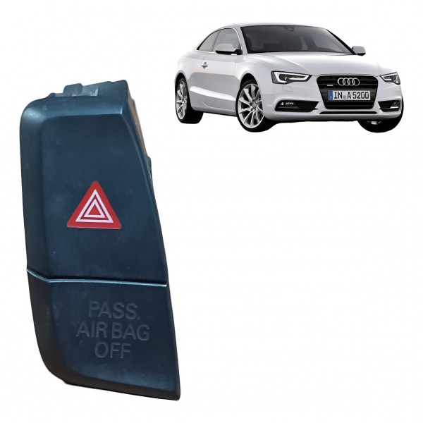 Botão Interruptor Pisca Alerta Audi A4 A5 2012 2013 A 2016 Preto