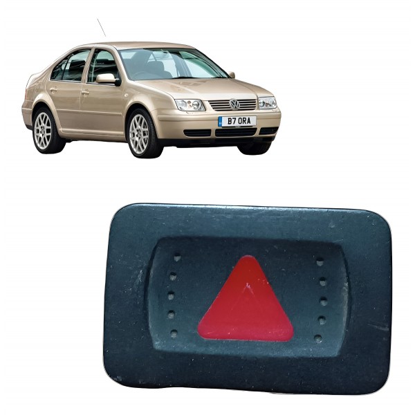 Botão Pisca Alerta Vw Golf Bora 1999 2000 2001 2001 A 2014 Preto