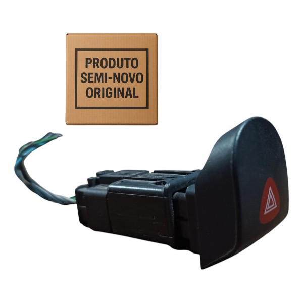 Botão Pisca Alerta Renault Kangoo 2001 2002 2003 2004 A 2012 Preto