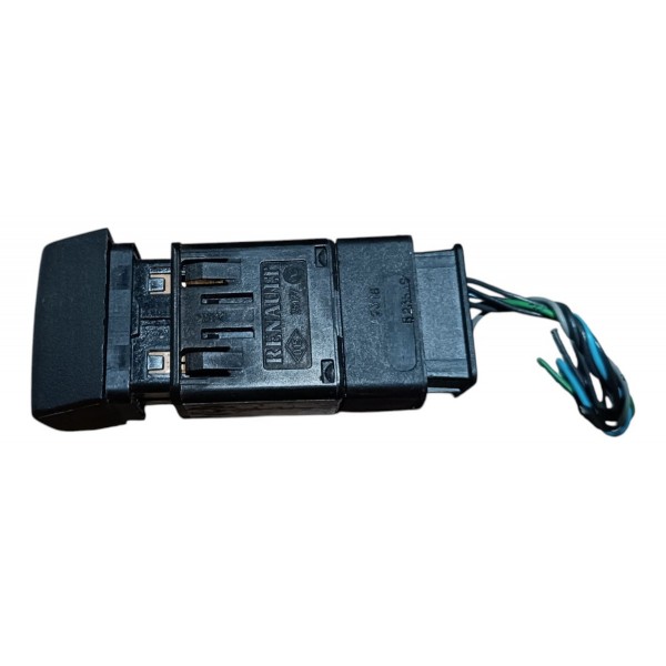 Botão Pisca Alerta Renault Kangoo 2001 2002 2003 2004 A 2012 Preto