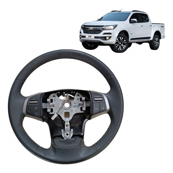 Volante Direção Chevrolet S10 2014 2015 A 2022 C/comando Preto