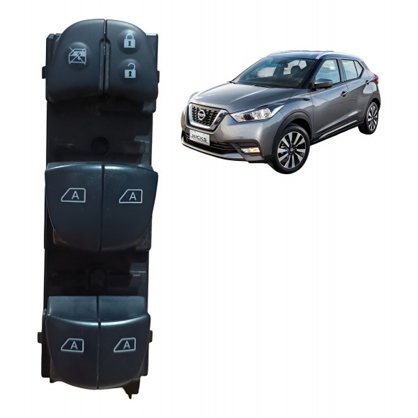 Botão Vidro Dianteiro Esquerdo Nissan Kicks 2017 2018 A 2022