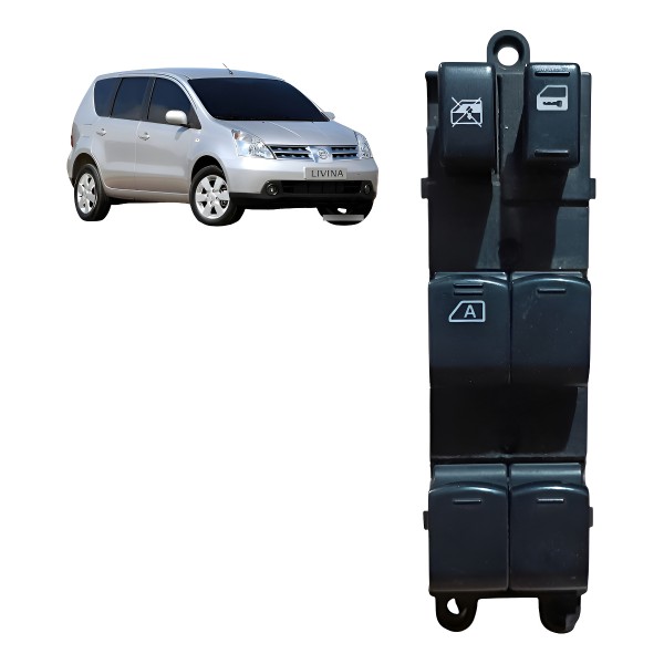 Botão Vidro Dianteiro Esquerd Nissan Livina 2009 2010 A 2014
