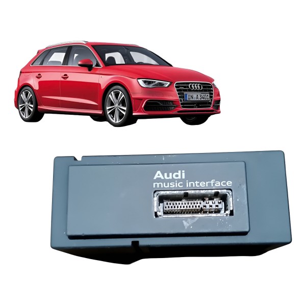 Entrada Conector Interface Audio Audi A3 2014 2015 2016