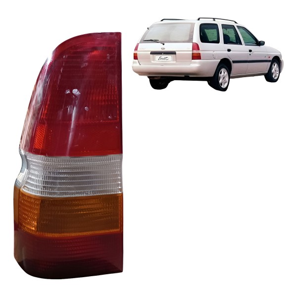 Lanterna Traseira Esquerda Ford Escort 1997 1998 A 2003 Esquerdo/motorista Vermelho