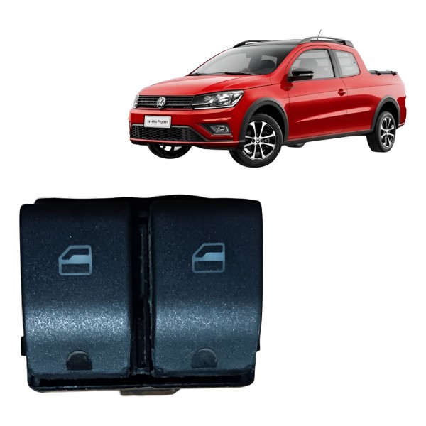 Botão Vidro Dianteiro Esquerdo Vw Voyage Saveiro 2018 2019