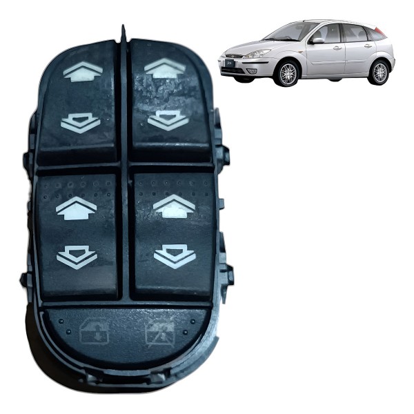 Botão Comando Vidro Dianteiro Esquerd Ford Focus 2000 A 2008