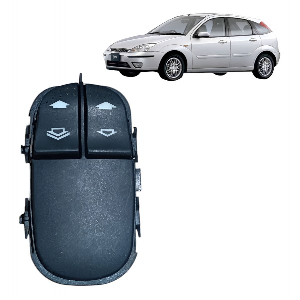 Botão Duplo Vidro Dianteiro Esquerdo Ford Focus 2000 A 2008