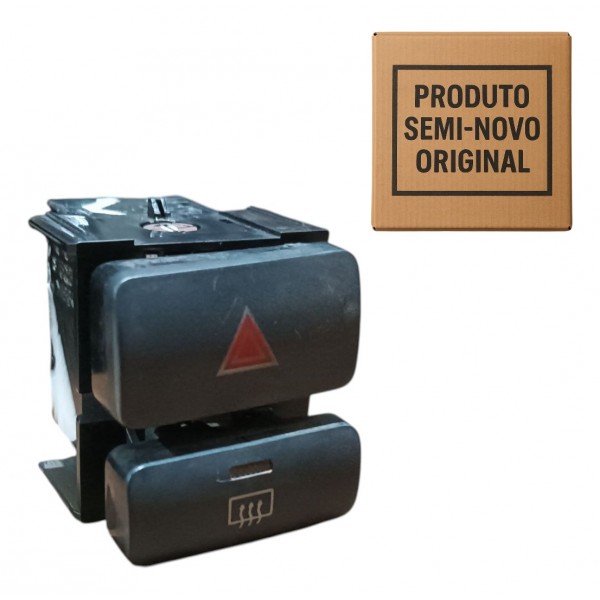 Botão Pisca Alerta Desembaçador Toyota Corolla 2003 A 2008 Preto
