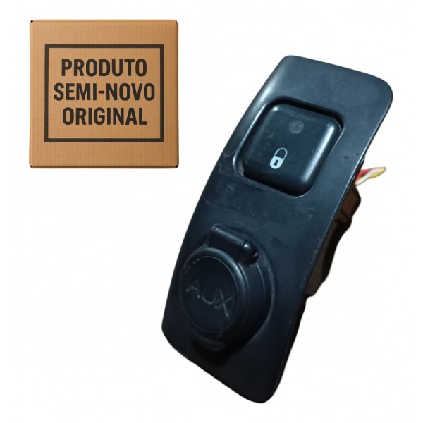 Botão Trava Porta Tomada Auxiliar Peugeot 206 207 2008 A2014