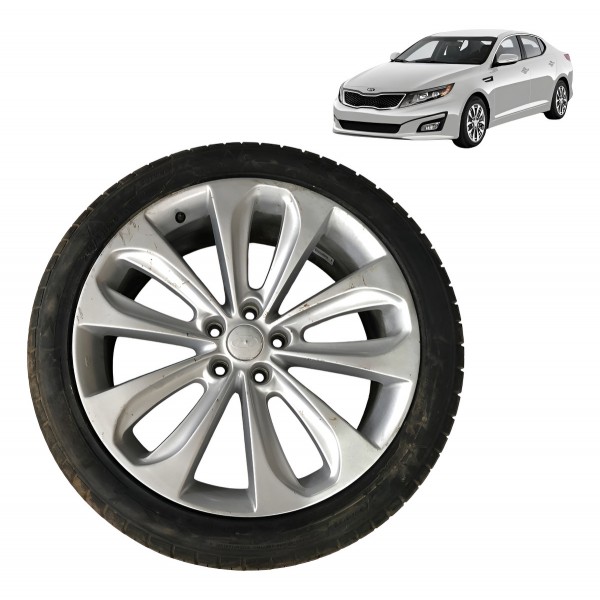 Roda Liga Aro 20 Sem Pneu Kia Optima Sonata 2012 2013 A 2017 Prateado
