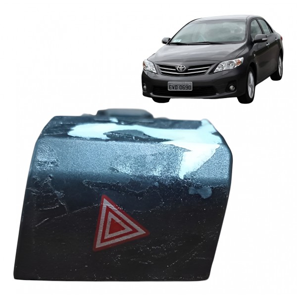 Botão Pisca Alerta Toyota Corolla 2014 2015 2016 A 2019 Preto