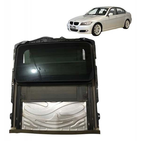 Conjunto Vidro Teto Solar Bmw 320i 2007 2008 2010 2011 2012 Preto