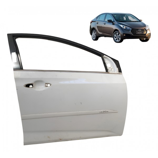 Porta Dianteira Direita Hyundai Hb20 Sedan 2016 2017 A 2019 Direito Branco
