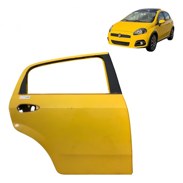 Porta Traseira Direita Fiat Punto T-jet 2009 2010 A 2012 Traseira Direita Amarelo