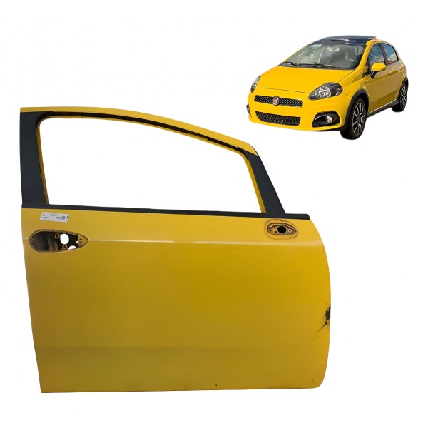 Porta Dianteira Direita Fiat Punto T-jet 2009 2010 A 2012 Direito Amarelo