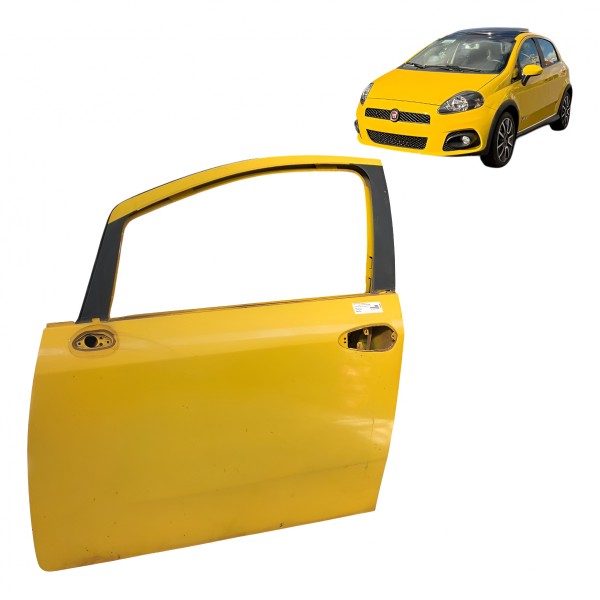 Porta Dianteira Esquerda  Fiat Punto T-jet 2009 2010 A 2012 Dianteira Esquerdo Amarelo