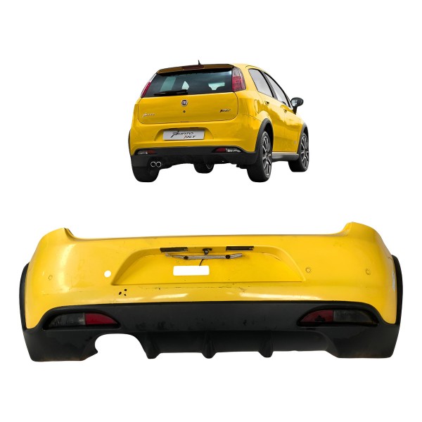 Parachoque Traseiro Fiat Punto T-jet 2009 A 2012 Detalhe